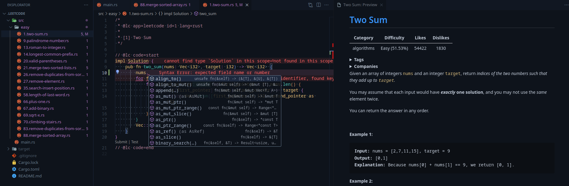 Final LeetCode environment view